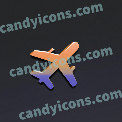 A minimalist airplane app icon - ai app icon generator - phone app icon - app icon aesthetic
