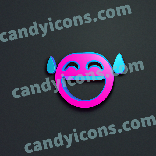 A face with tears of joy, laughing and crying  app icon - ai app icon generator - phone app icon - app icon aesthetic
