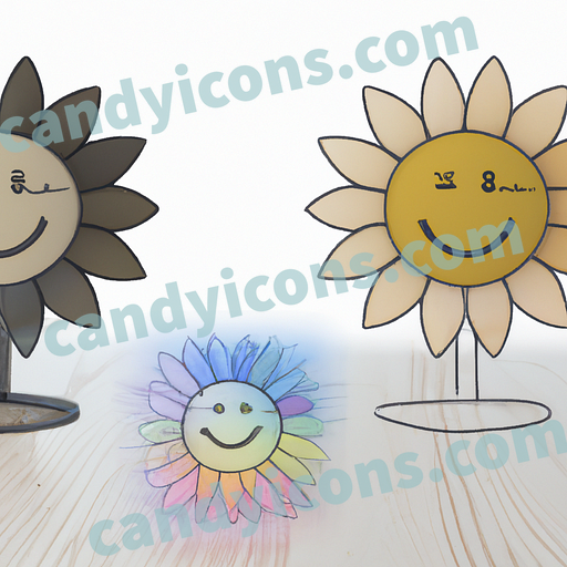 A cheerful sunflower  app icon - ai app icon generator - phone app icon - app icon aesthetic