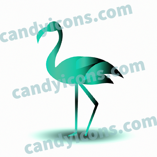 A graceful flamingo  app icon - ai app icon generator - phone app icon - app icon aesthetic