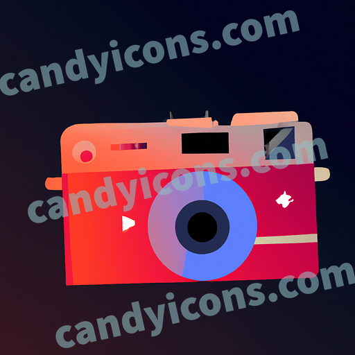 A stylized camera  app icon - ai app icon generator - phone app icon - app icon aesthetic