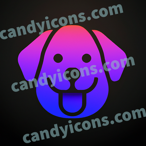 A realistic-looking dog  app icon - ai app icon generator - phone app icon - app icon aesthetic