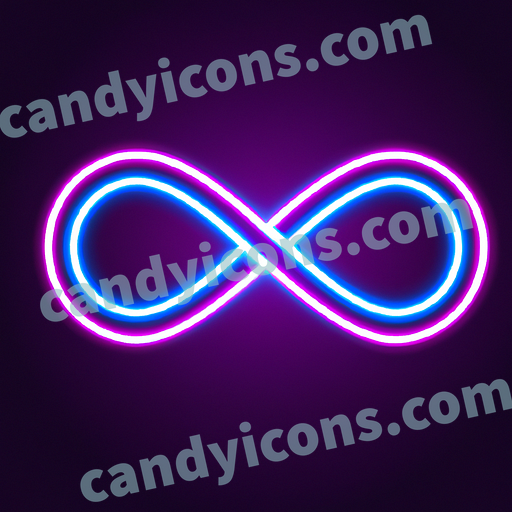 A stylized infinity symbol  app icon - ai app icon generator - phone app icon - app icon aesthetic