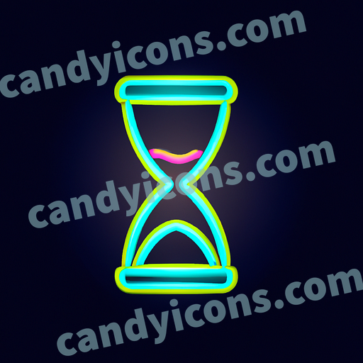 A minimalist hourglass app icon - ai app icon generator - phone app icon - app icon aesthetic