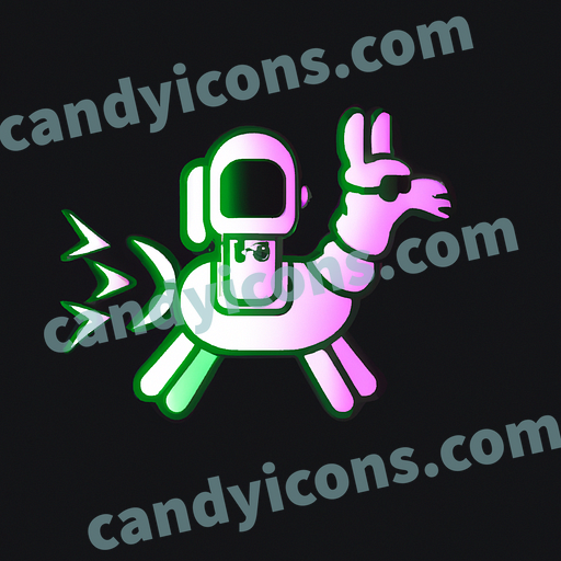 a astronaut riding a unicorn  app icon - ai app icon generator - phone app icon - app icon aesthetic