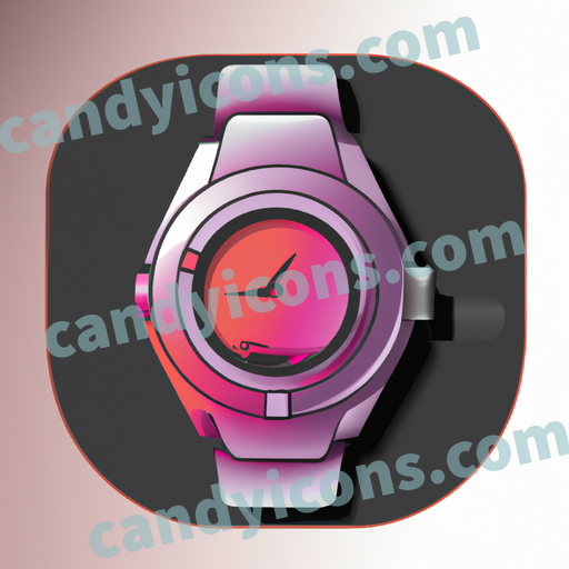 an atomic wristwatch app icon - ai app icon generator - phone app icon - app icon aesthetic
