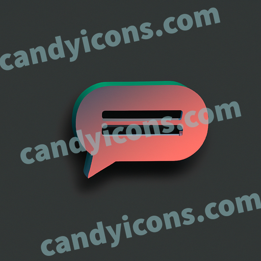 A stylized chat bubble app icon - ai app icon generator - phone app icon - app icon aesthetic