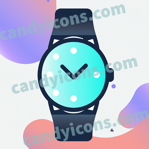 A minimalist watch with a leather strap  app icon - ai app icon generator - phone app icon - app icon aesthetic