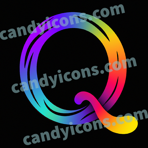 A lively, energetic letter O with a swirly flourish  app icon - ai app icon generator - phone app icon - app icon aesthetic