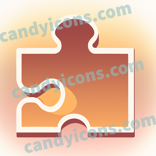 a jigsaw piece app icon - ai app icon generator - phone app icon - app icon aesthetic