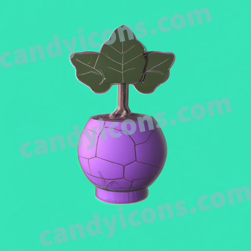 potted Fiddle-Leaf Fig app icon - ai app icon generator - phone app icon - app icon aesthetic
