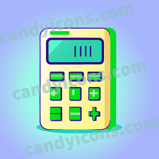 A minimalist calculator  app icon - ai app icon generator - phone app icon - app icon aesthetic