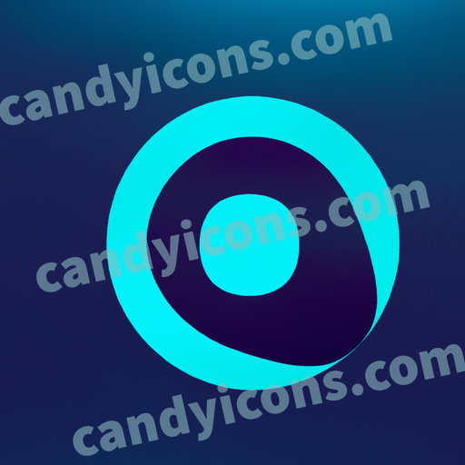An app icon of A semi-circle shape in cornflower blue , gainsboro , magenta , ivory color scheme