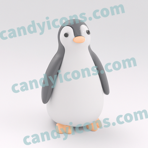 A cute, cartoon-style penguin  app icon - ai app icon generator - phone app icon - app icon aesthetic