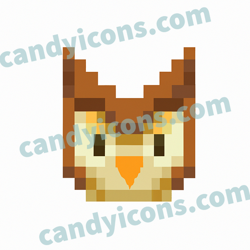 A curious, wide-eyed owl  app icon - ai app icon generator - phone app icon - app icon aesthetic