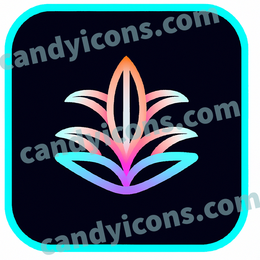 A classic and delicate lily plant  app icon - ai app icon generator - phone app icon - app icon aesthetic