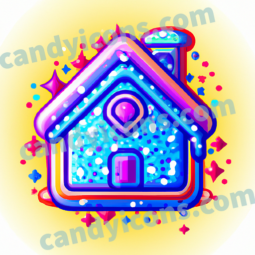 a gingerbread house app icon - ai app icon generator - phone app icon - app icon aesthetic