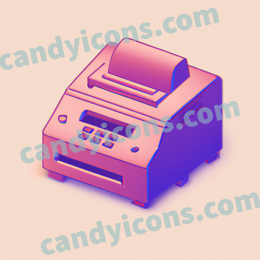 a fax machine app icon - ai app icon generator - phone app icon - app icon aesthetic