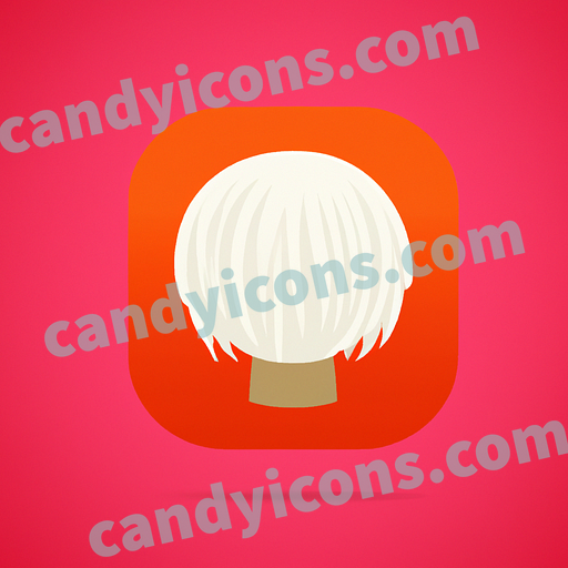 a wig app icon - ai app icon generator - phone app icon - app icon aesthetic