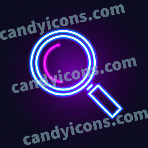 A stylized magnifying glass  app icon - ai app icon generator - phone app icon - app icon aesthetic