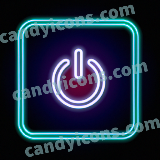 A stylized light switch  app icon - ai app icon generator - phone app icon - app icon aesthetic