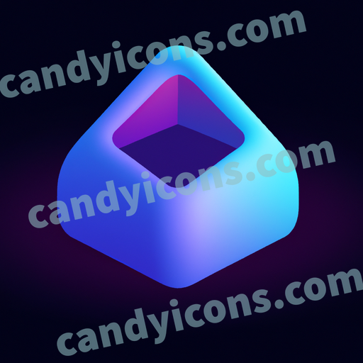 a pentagonal pyramid shape app icon - ai app icon generator - phone app icon - app icon aesthetic