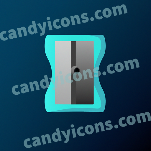A minimalist pencil sharpener  app icon - ai app icon generator - phone app icon - app icon aesthetic