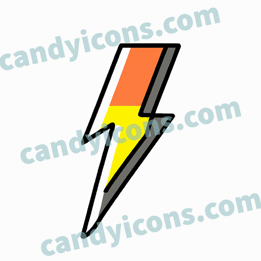 A stylized lightning bolt or electric spark  app icon - ai app icon generator - phone app icon - app icon aesthetic