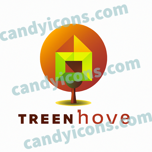 A playful treehouse app icon - ai app icon generator - phone app icon - app icon aesthetic