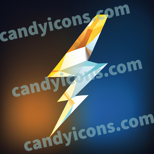 An energetic lightning bolt app icon - ai app icon generator - phone app icon - app icon aesthetic