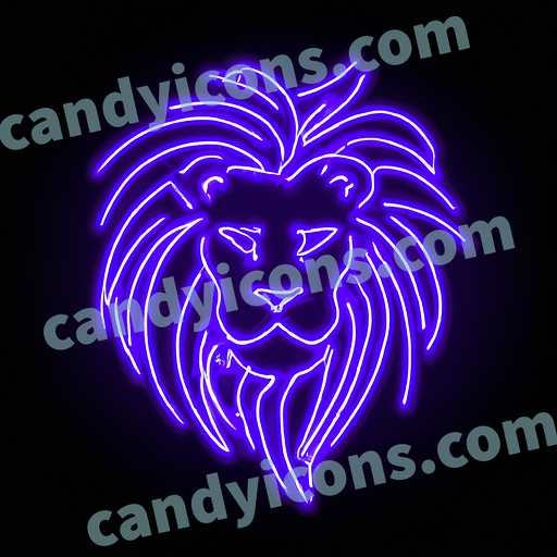 A majestic lion with flowing mane  app icon - ai app icon generator - phone app icon - app icon aesthetic