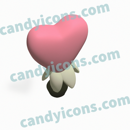 a bleeding heart flower app icon - ai app icon generator - phone app icon - app icon aesthetic