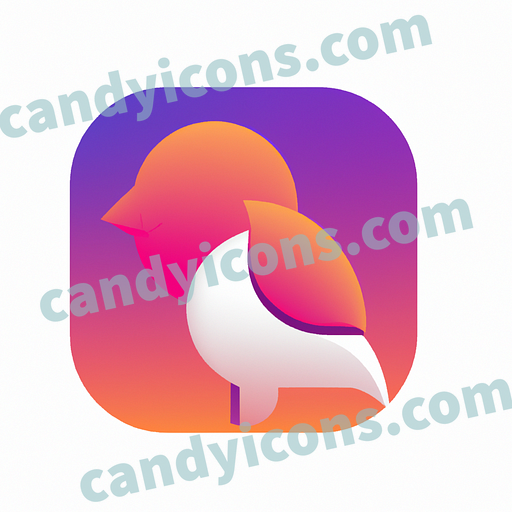 a bird app icon - ai app icon generator - phone app icon - app icon aesthetic