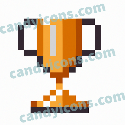 A stylized trophy cup with handles  app icon - ai app icon generator - phone app icon - app icon aesthetic