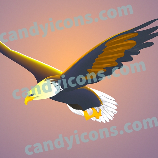 A majestic eagle in flight  app icon - ai app icon generator - phone app icon - app icon aesthetic