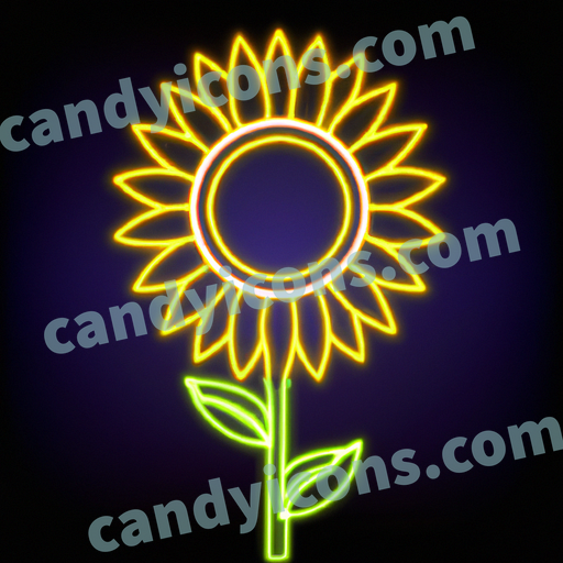 A beautiful, towering sunflower  app icon - ai app icon generator - phone app icon - app icon aesthetic