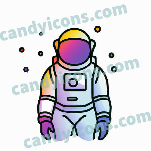 an astronaut app icon - ai app icon generator - phone app icon - app icon aesthetic