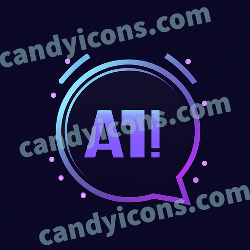 a chat bubble with the letters ai app icon - ai app icon generator - phone app icon - app icon aesthetic