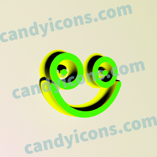A coquettish and flirtatious smiley face  app icon - ai app icon generator - phone app icon - app icon aesthetic
