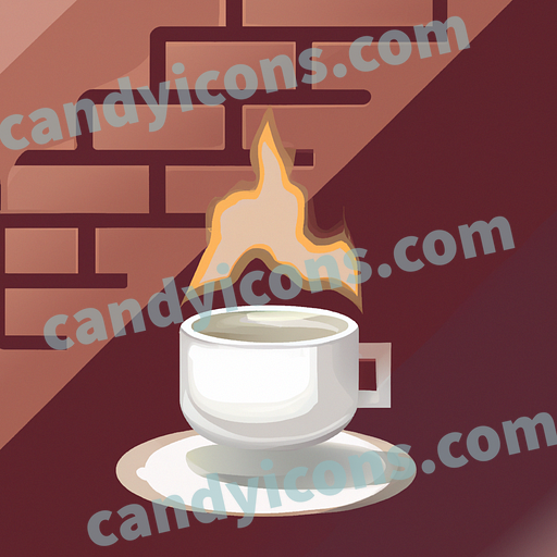 A minimalist coffee cup with steam rising  app icon - ai app icon generator - phone app icon - app icon aesthetic