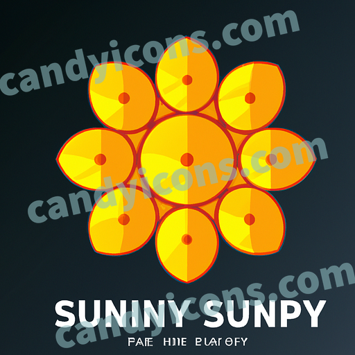 A cluster of sunny and bright sunflowers  app icon - ai app icon generator - phone app icon - app icon aesthetic