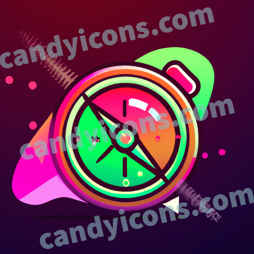  a compass app icon - ai app icon generator - phone app icon - app icon aesthetic