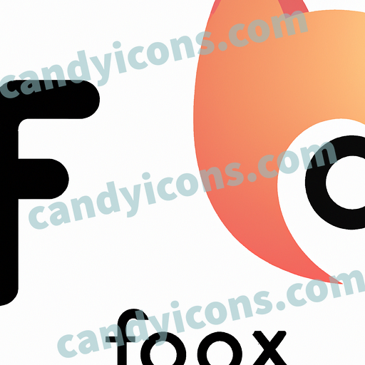 A playful, cartoony fox  app icon - ai app icon generator - phone app icon - app icon aesthetic