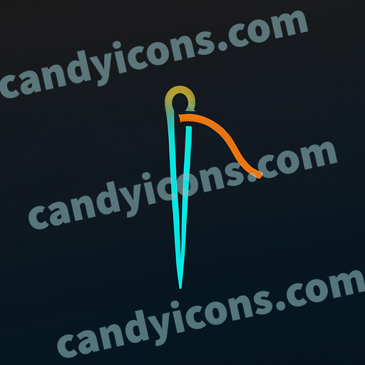 a needle app icon - ai app icon generator - phone app icon - app icon aesthetic