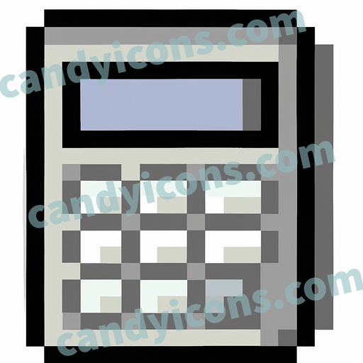 A minimalist calculator  app icon - ai app icon generator - phone app icon - app icon aesthetic