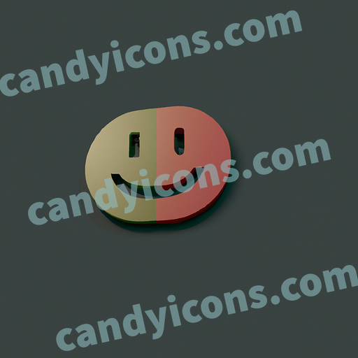 A drooling smiley face  app icon - ai app icon generator - phone app icon - app icon aesthetic