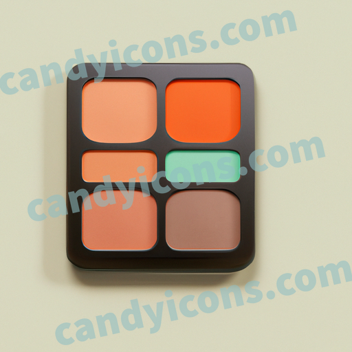 an eyeshadow palette app icon - ai app icon generator - phone app icon - app icon aesthetic