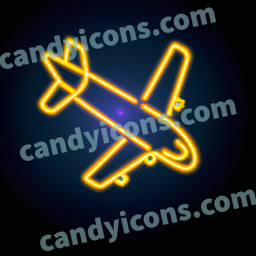 A fun, cartoon-style airplane  app icon - ai app icon generator - phone app icon - app icon aesthetic