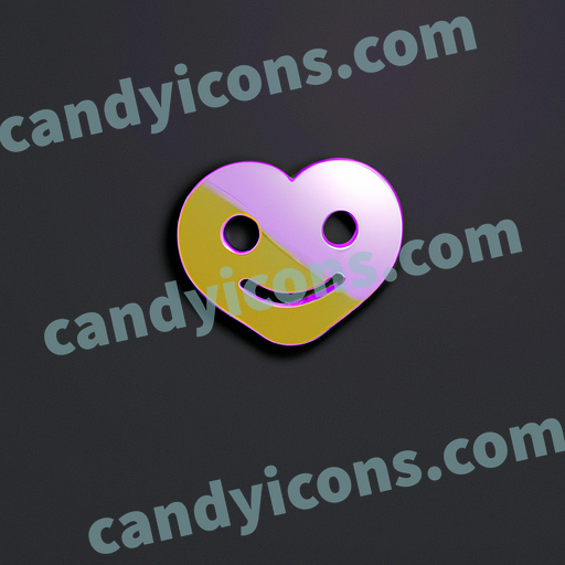 A lovestruck, swooning smiley face  app icon - ai app icon generator - phone app icon - app icon aesthetic