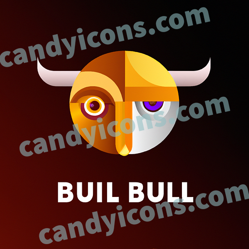 A powerful, stoic bull  app icon - ai app icon generator - phone app icon - app icon aesthetic